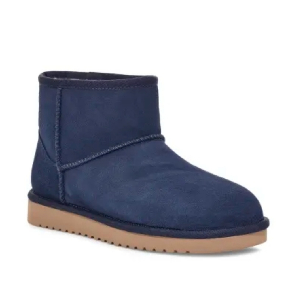 Koolaburra Blue Faux Fur Lined Short Boots Size 10